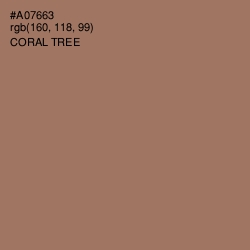 #A07663 - Coral Tree Color Image